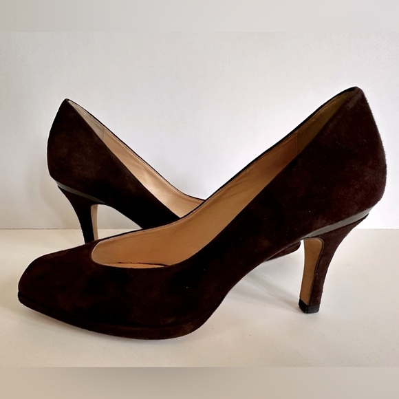 Cole Haan Brown Suede Nike Air Technology Heels- 6 - Picture 4 of 6